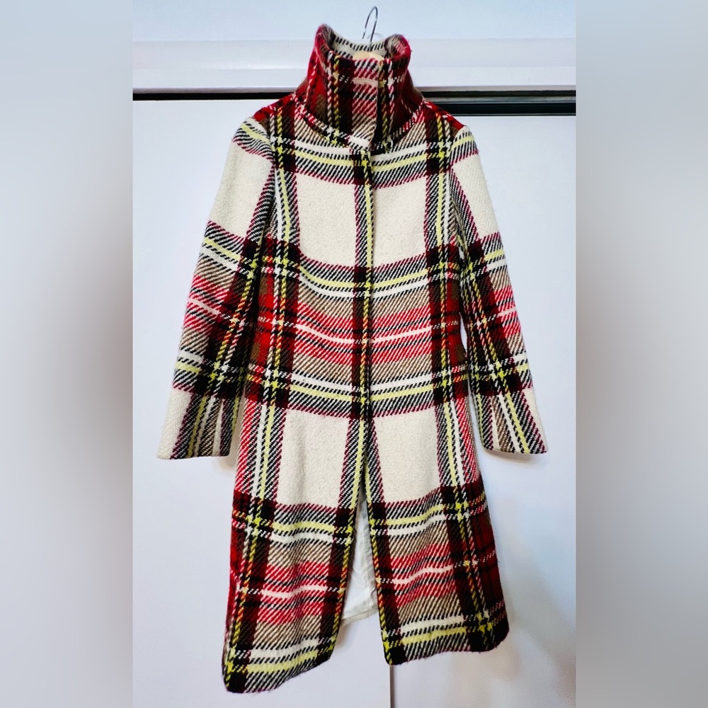 Burberry Red and Cream Fabric